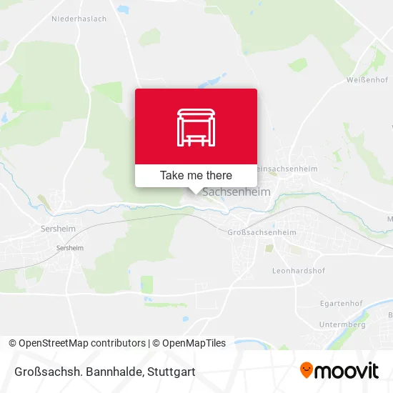 Карта Großsachsh. Bannhalde