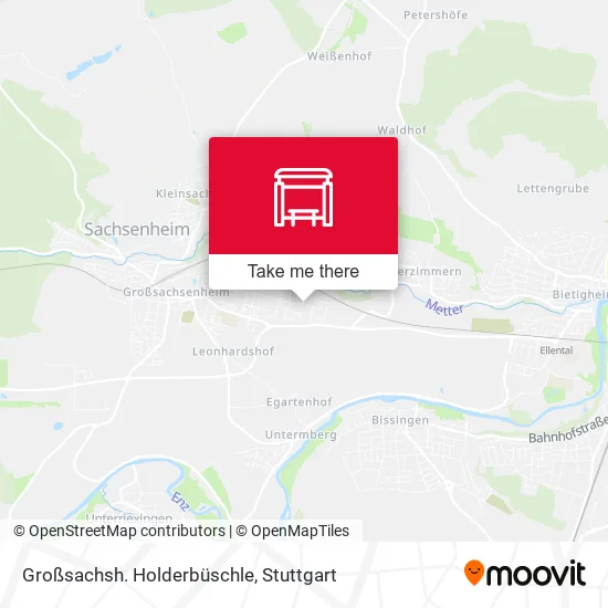 Карта Großsachsh. Holderbüschle