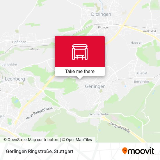 Gerlingen Ringstraße map