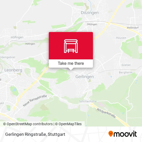 Карта Gerlingen Ringstraße