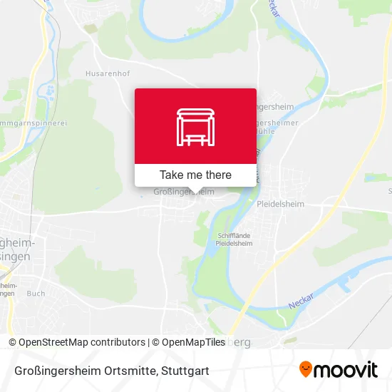 Карта Großingersheim Ortsmitte