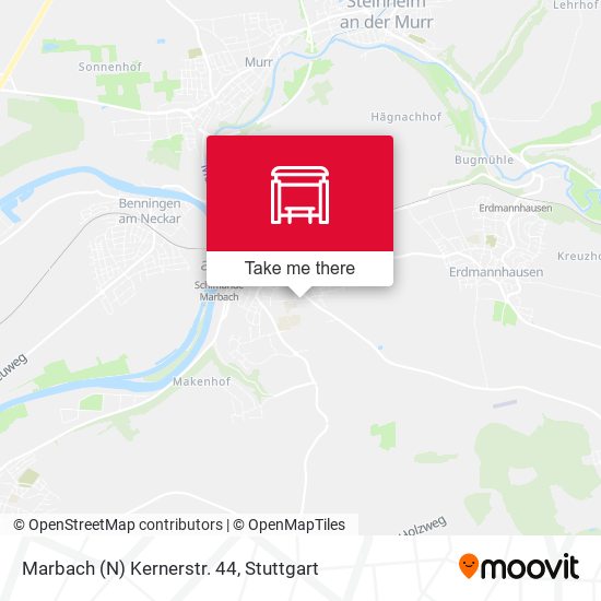 Карта Marbach (N) Kernerstr. 44