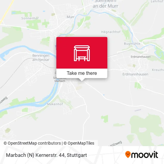 Карта Marbach (N) Kernerstr. 44