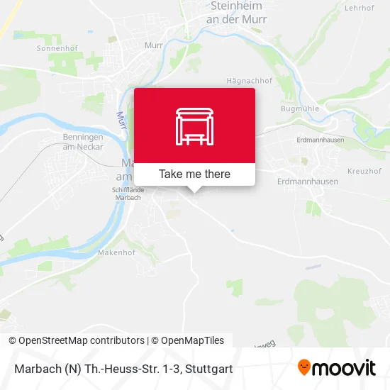 Карта Marbach (N) Th.-Heuss-Str. 1-3