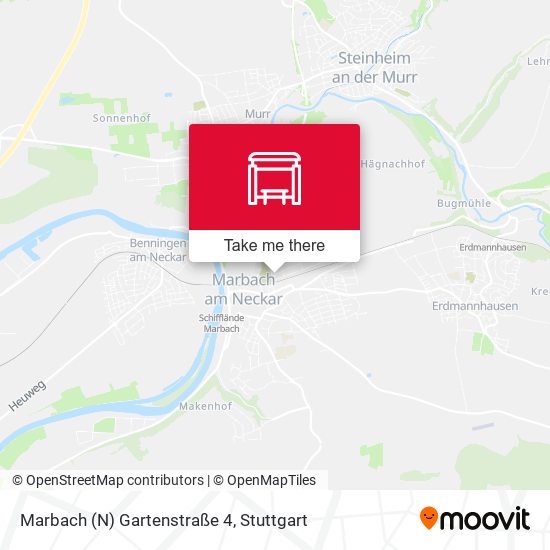 Marbach (N) Gartenstraße 4 map