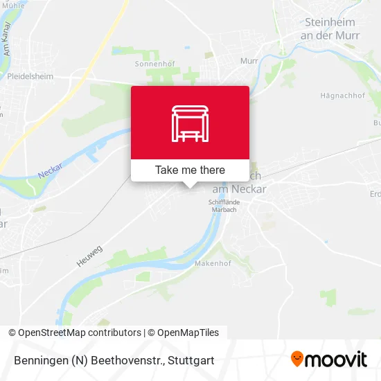 Карта Benningen (N) Beethovenstr.