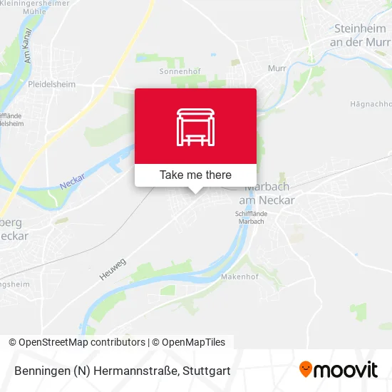 Карта Benningen (N) Hermannstraße