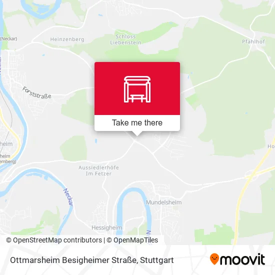 Карта Ottmarsheim Besigheimer Straße