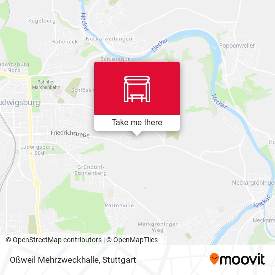 Oßweil Mehrzweckhalle map