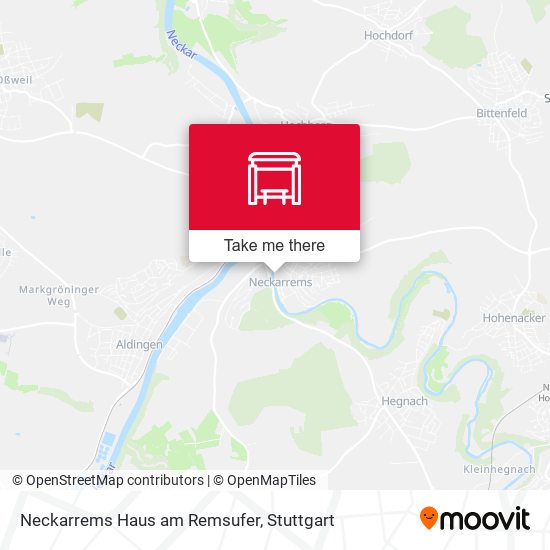 Neckarrems Haus am Remsufer map
