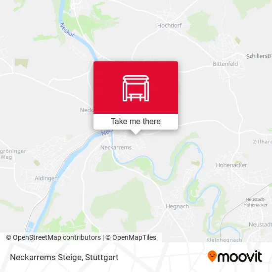 Карта Neckarrems Steige