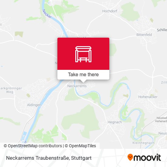 Карта Neckarrems Traubenstraße