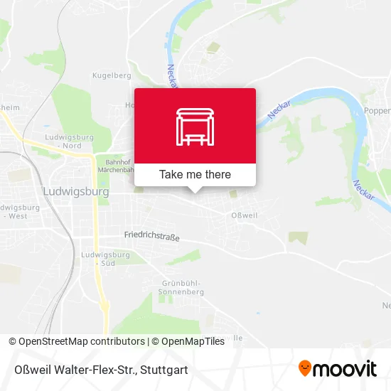 Карта Oßweil Walter-Flex-Str.