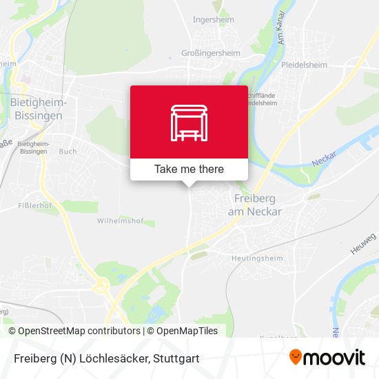Freiberg (N) Löchlesäcker map