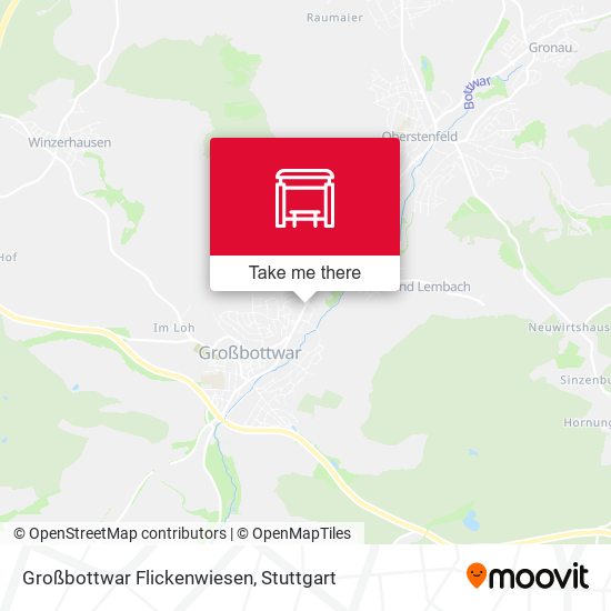 Großbottwar Flickenwiesen map