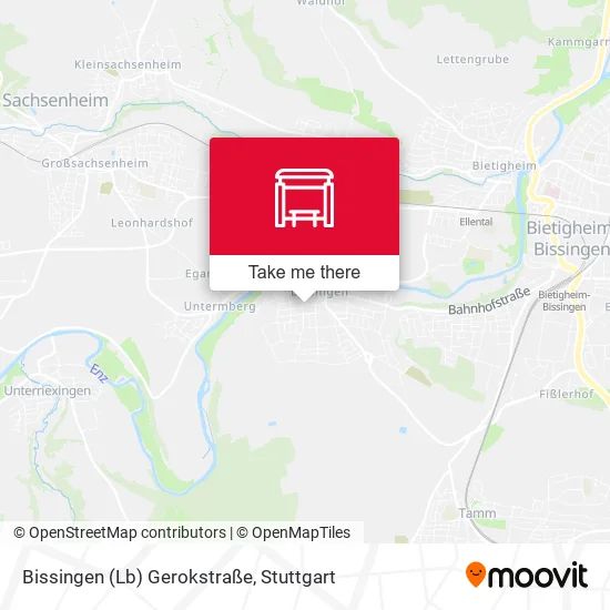 Карта Bissingen (Lb) Gerokstraße