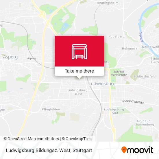 Ludwigsburg Bildungsz. West map