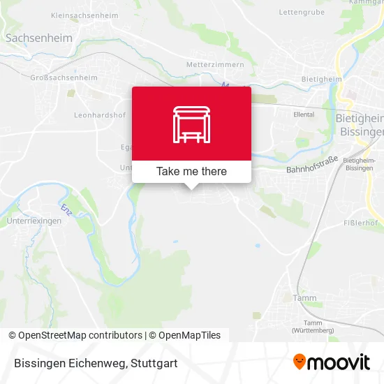 Карта Bissingen Eichenweg