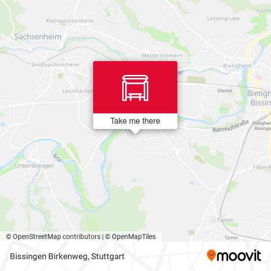 Bissingen Birkenweg map