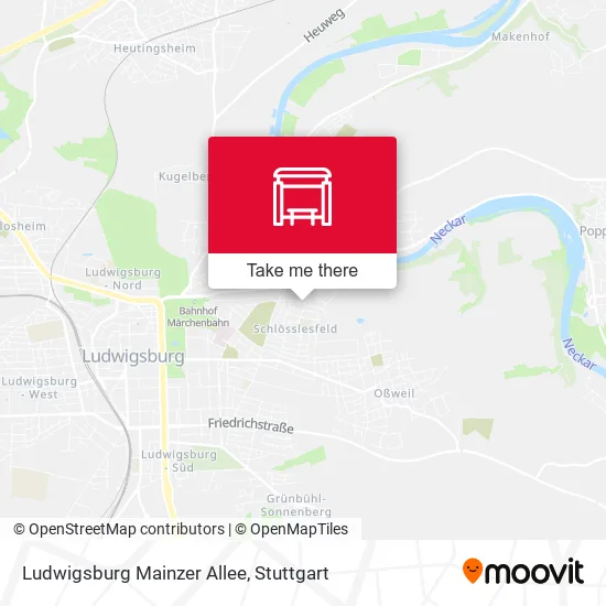 Карта Ludwigsburg Mainzer Allee