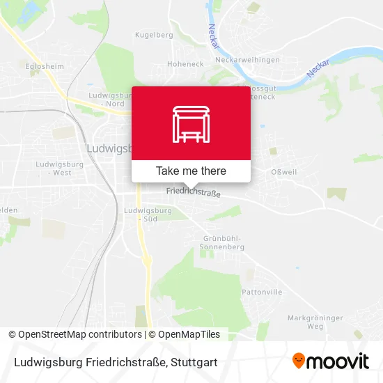 Карта Ludwigsburg Friedrichstraße