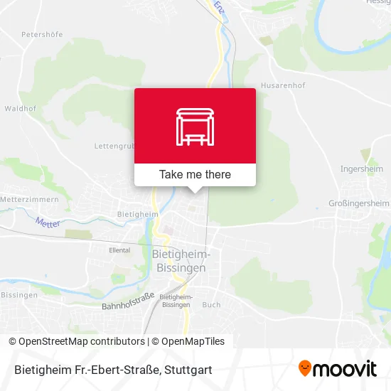 Карта Bietigheim Fr.-Ebert-Straße