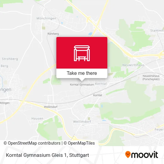 Карта Korntal Gymnasium Gleis 1
