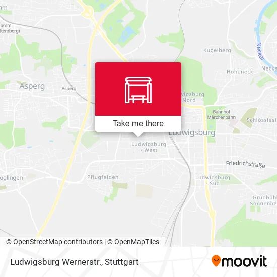 Карта Ludwigsburg Wernerstr.