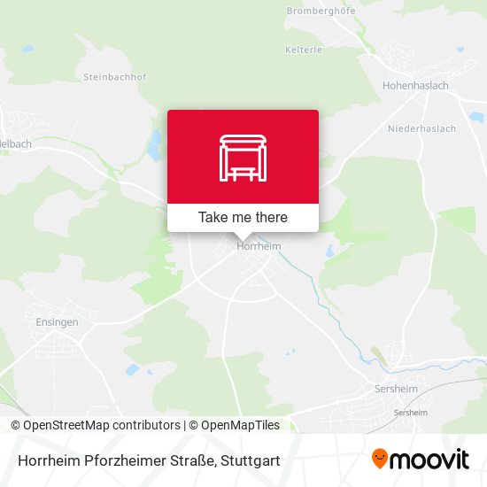 Horrheim Pforzheimer Straße map