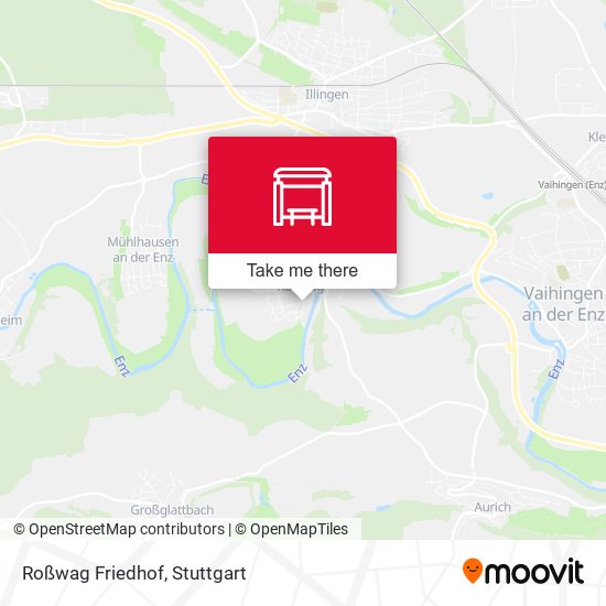 Roßwag Friedhof map
