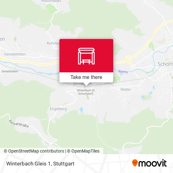 Карта Winterbach Gleis 1