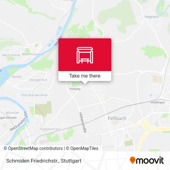 Карта Schmiden Friedrichstr.