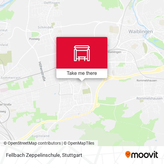 Fellbach Zeppelinschule map