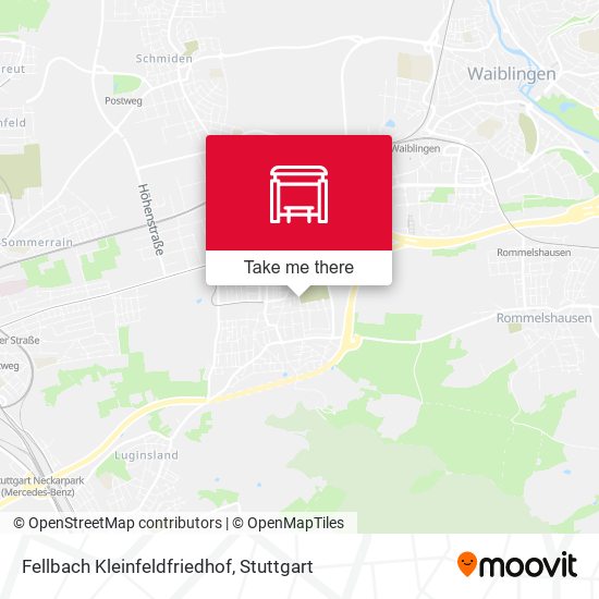 Fellbach Kleinfeldfriedhof map