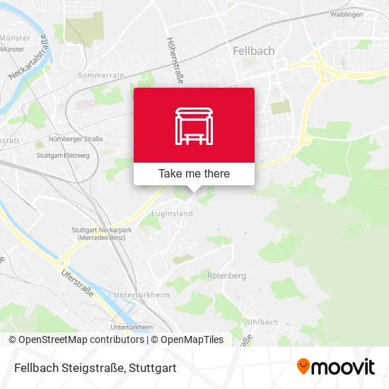 Карта Fellbach Steigstraße