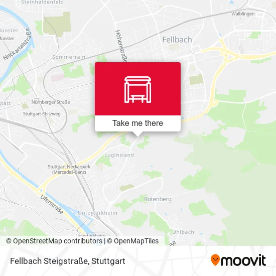 Карта Fellbach Steigstraße