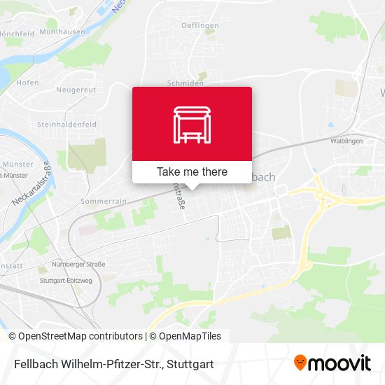 Карта Fellbach Wilhelm-Pfitzer-Str.