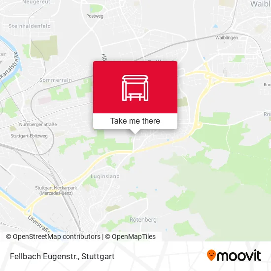 Карта Fellbach Eugenstr.