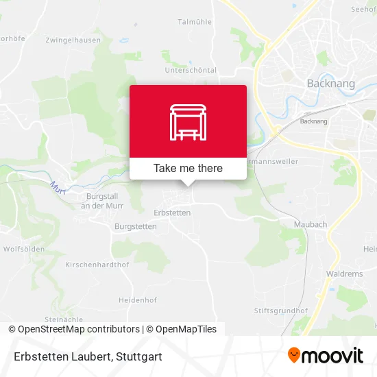 Карта Erbstetten Laubert