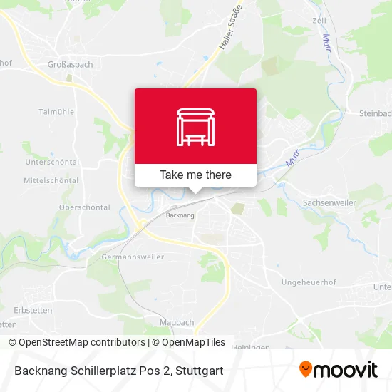 Карта Backnang Schillerplatz Pos 2