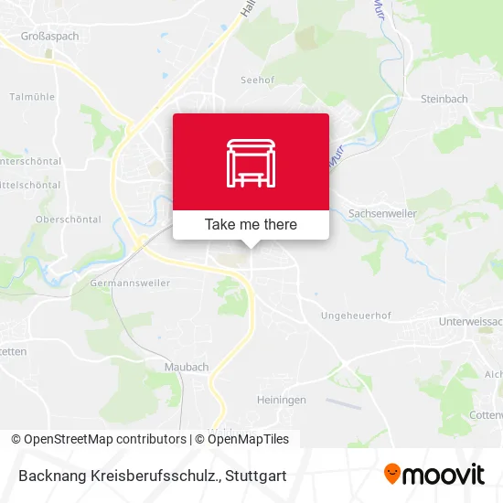 Карта Backnang Kreisberufsschulz.
