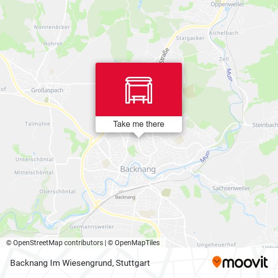 Backnang Im Wiesengrund map