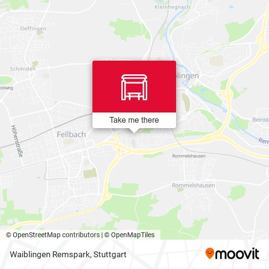 Карта Waiblingen Remspark
