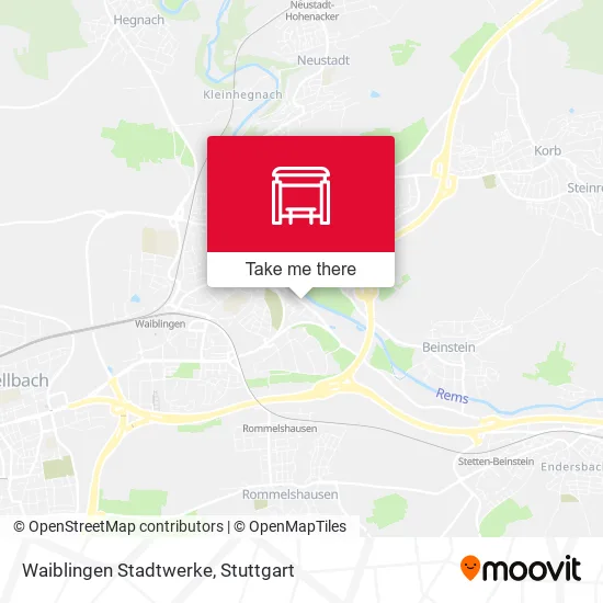 Карта Waiblingen Stadtwerke