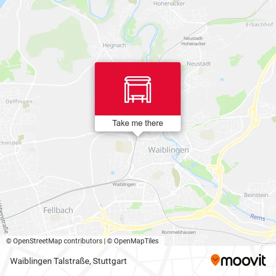 Карта Waiblingen Talstraße