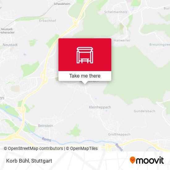 Карта Korb Bühl