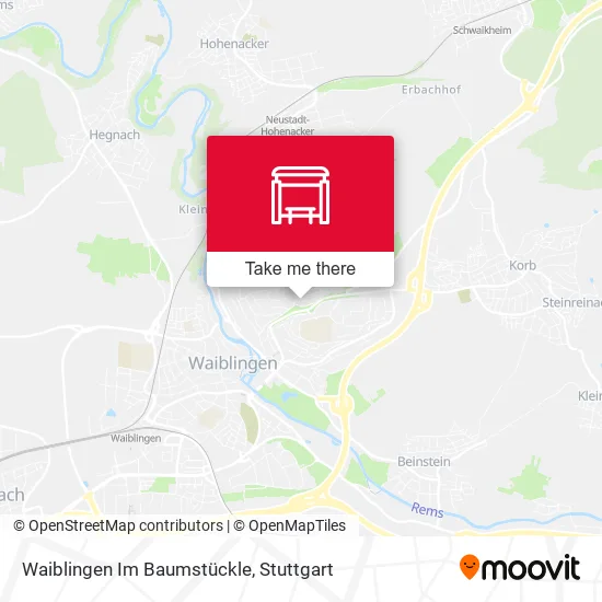 Карта Waiblingen Im Baumstückle
