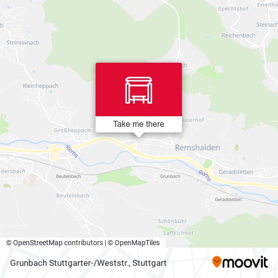 Grunbach Stuttgarter-/Weststr. map