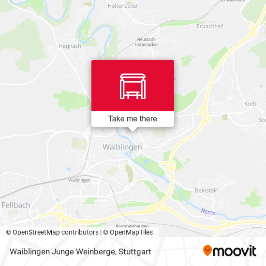 Карта Waiblingen Junge Weinberge