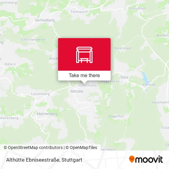 Карта Althütte Ebniseestraße